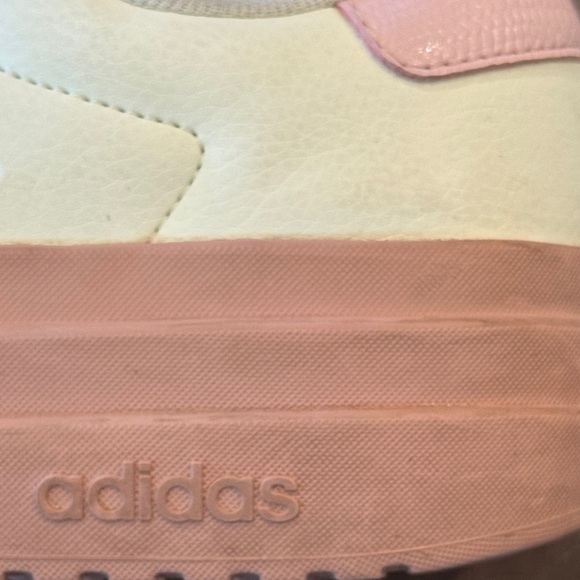Adidas VL Court Ivory/Sandy Pink Platform  Sneakers Size 9 - Picture 11 of 15
